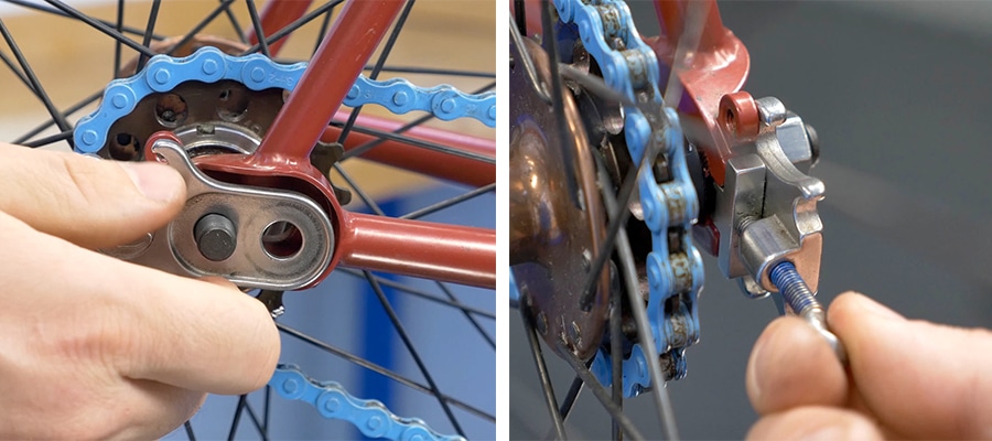push bike chain tensioner
