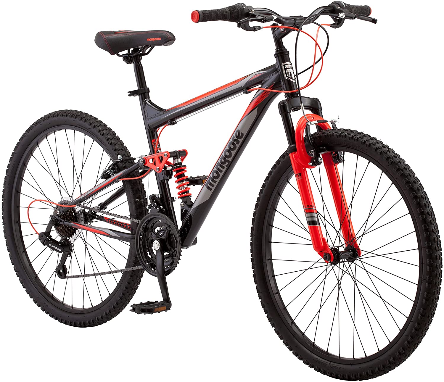 Mongoose Status Mountain Bike Black/Red