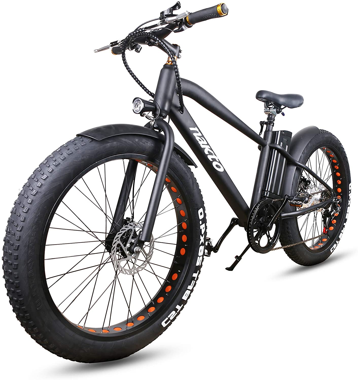 NAKTO Fat Tire Electric Bike Beach Snow Bicycle