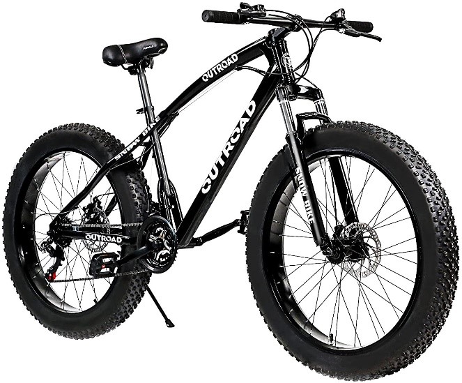 PanAme 21 Speed Fat Tire Adult Mountain Bike