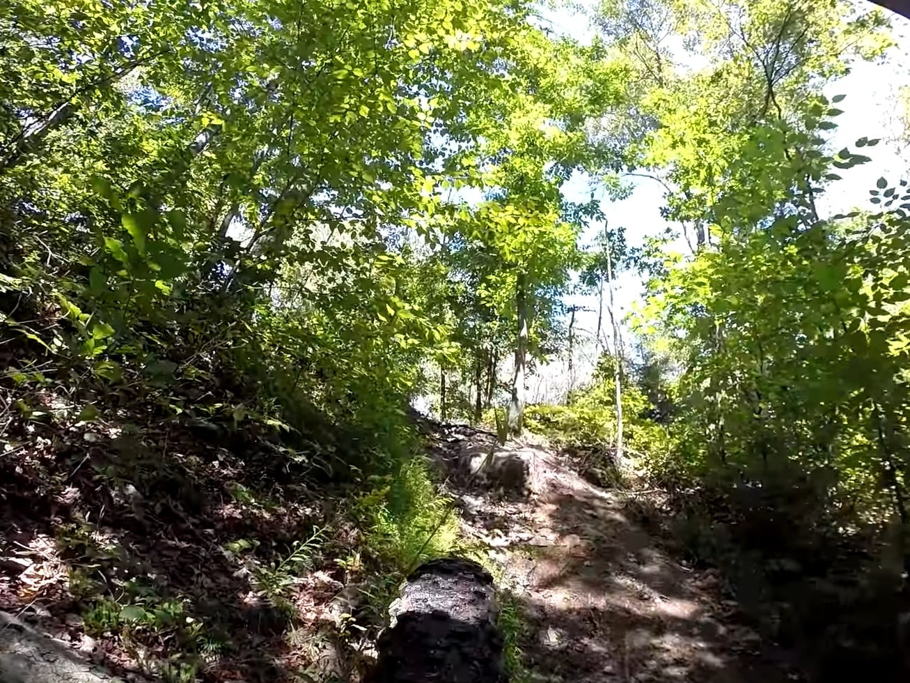 Coal Cracker Mountain Bike Trail Near Jim Thorpe Pennsylvania